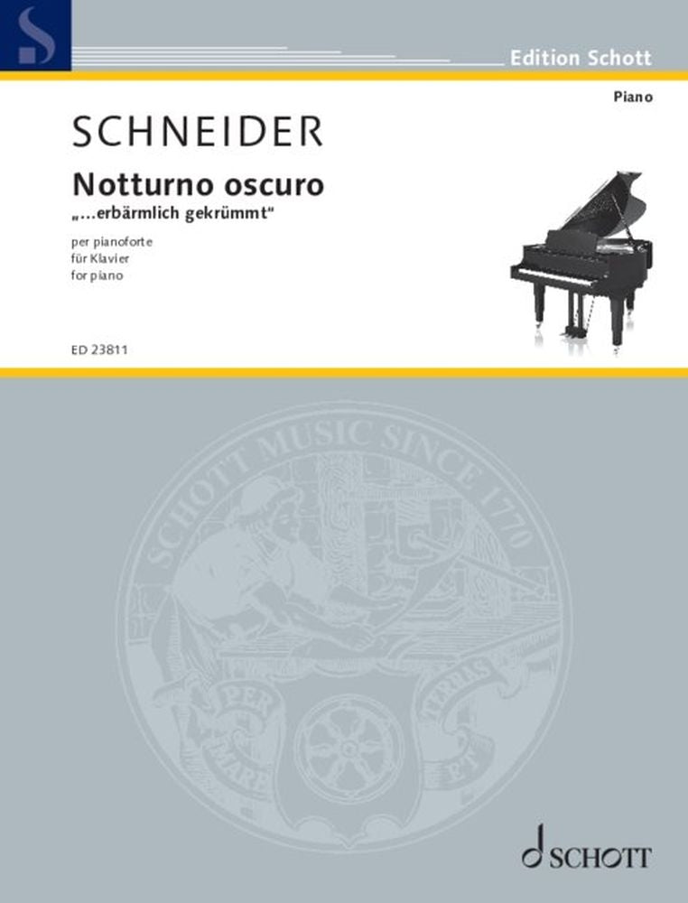 Enjott Schneider: Notturno oscuro (Piano)