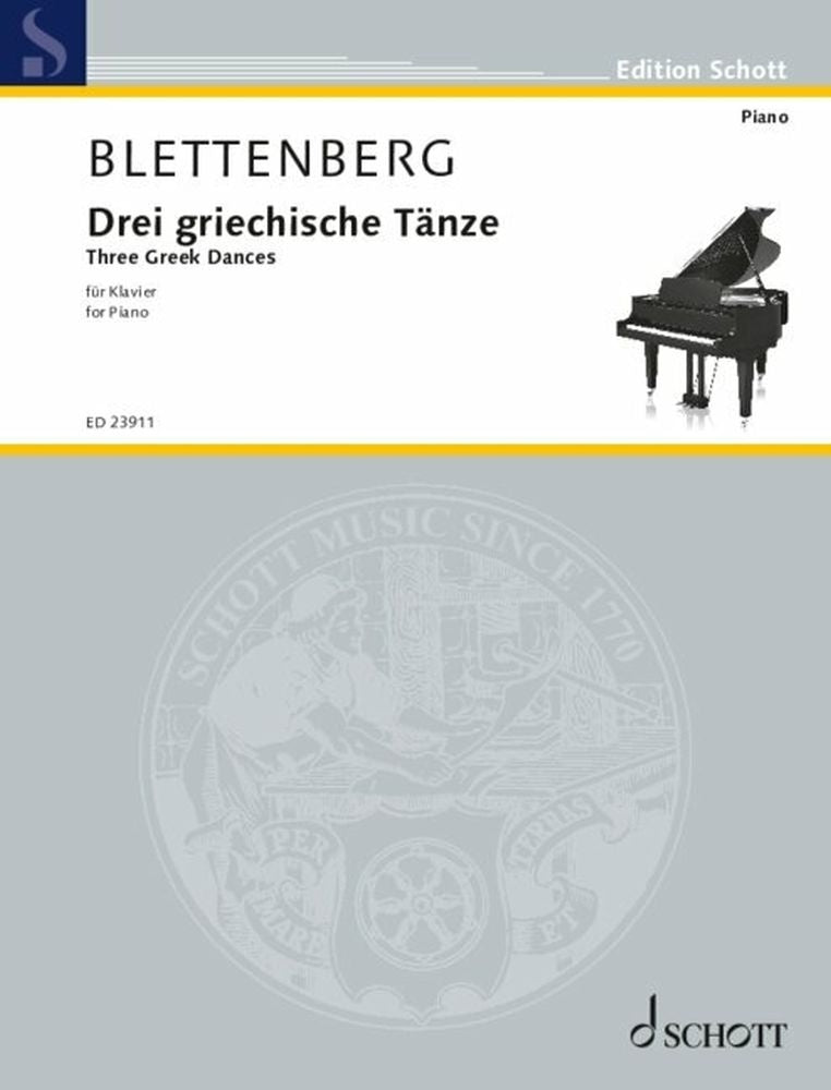 Aris Alexander Blettenberg: Drei griechische Tänze (Piano)