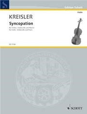 Fritz Kreisler: Syncopation (Pianotrio)