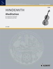 Paul Hindemith: Meditation (Cello, Piano)