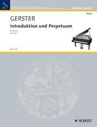 Ottmar Gerster: Introduktion und Perpetuum (Piano)