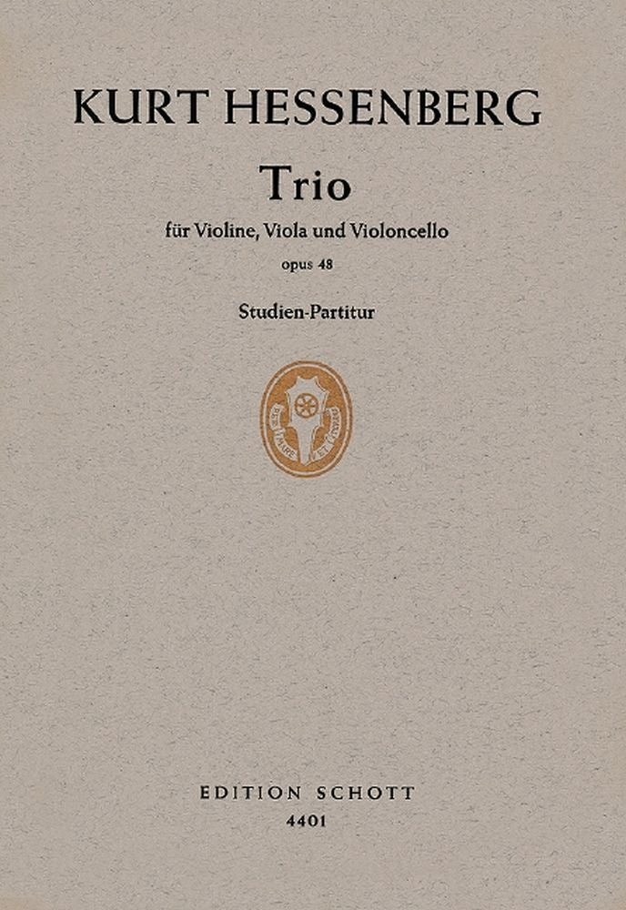 Kurt Hessenberg: Trio op. 48 (Strijktrio)