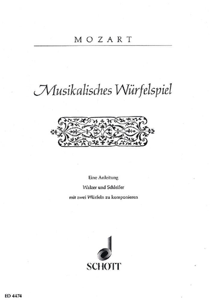 Wolfgang Amadeus Mozart: Musikalisches Würfelspiel (Piano)