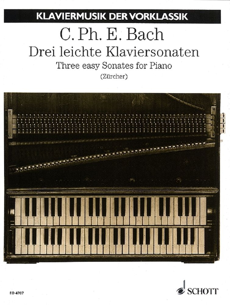 Johann Sebastian Bach: Drei leichte Klaviersonaten (Piano)