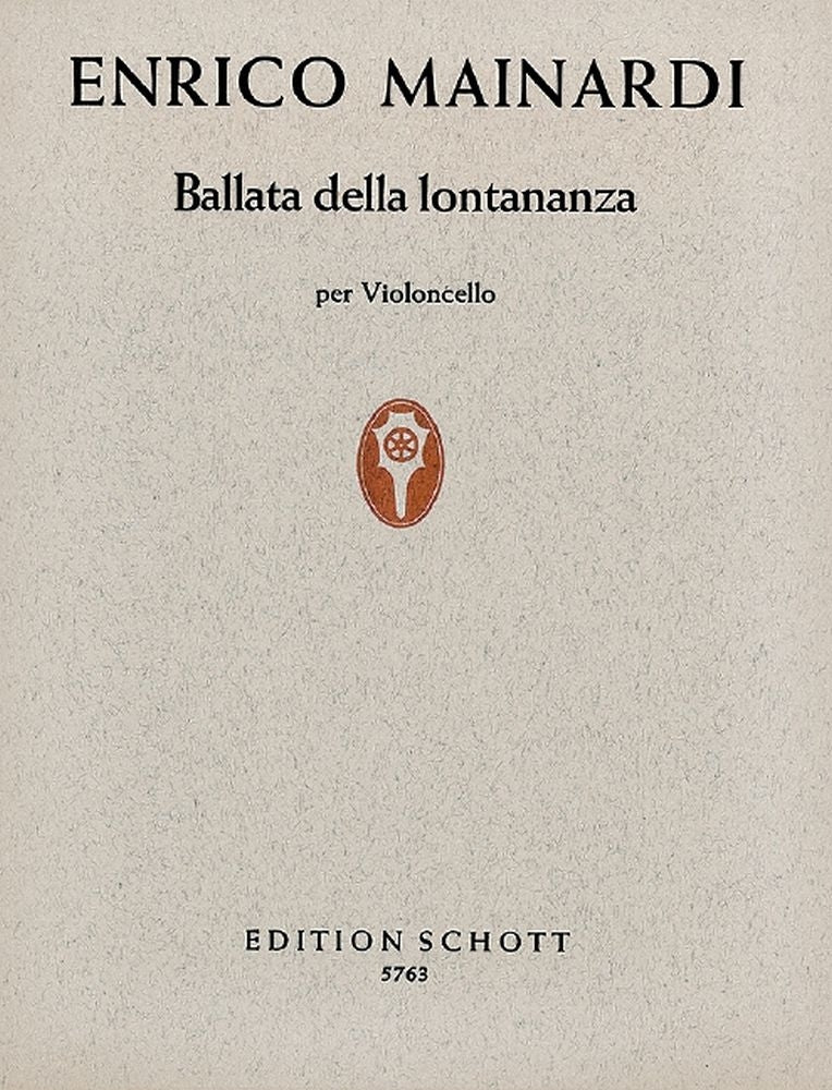 Enrico Mainardi: Ballata della Lontonanza (Cello)