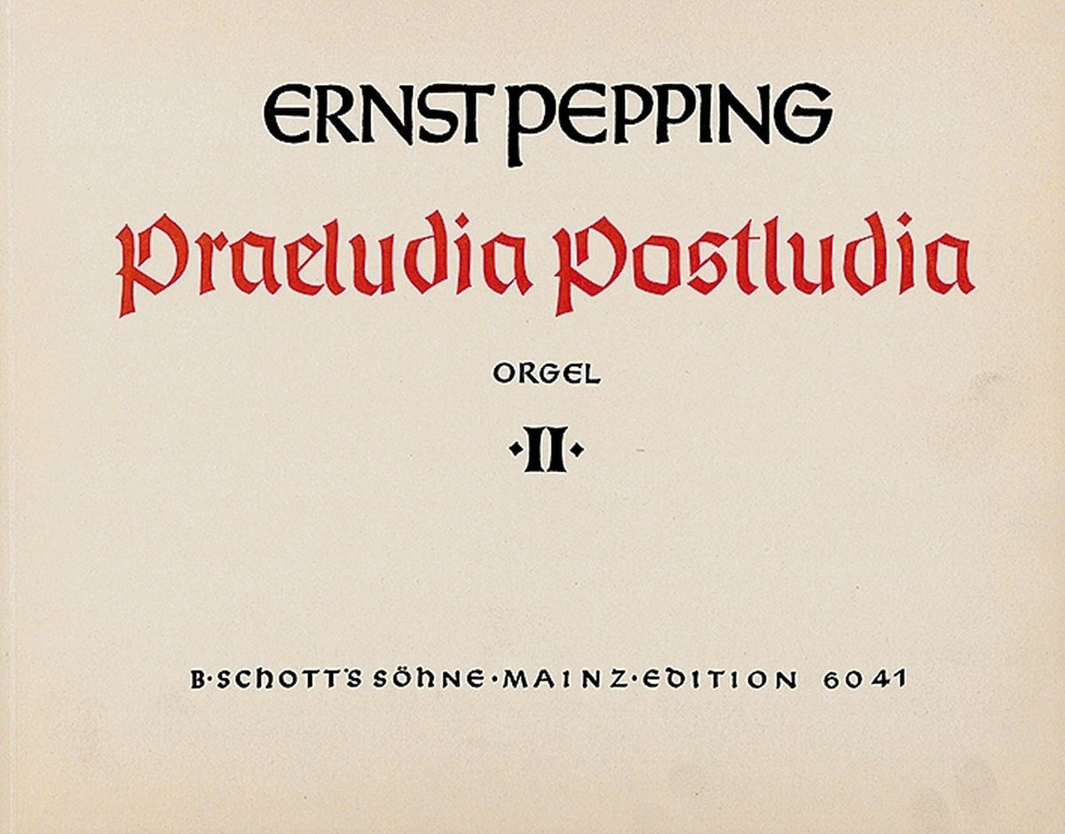 Pepping: Praeludia - Postludia Band 2 (Orgel) afbeelding 2