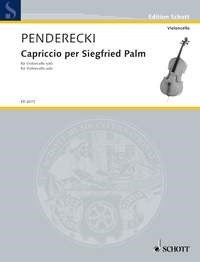 Krzysztof Penderecki: Capriccio per Siegfried Palm (Cello)