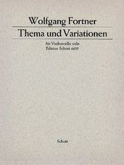 Wolfgang Fortner: Thema und Variationen (Cello)