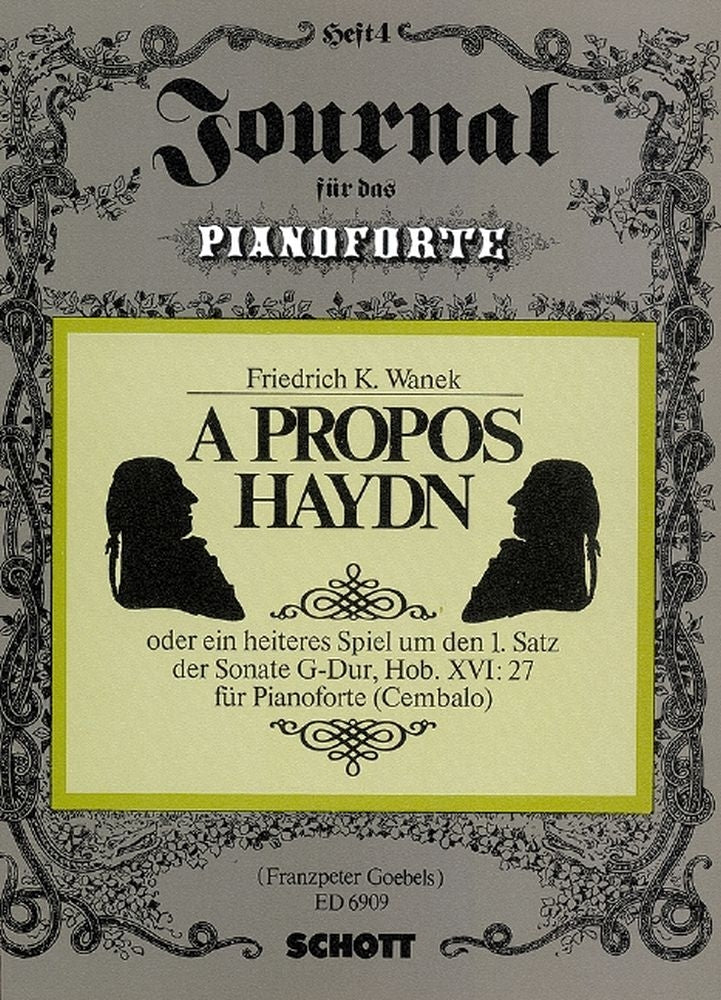 Friedrich K. Wanek: "A propos Haydn" Heft 4 (Piano)