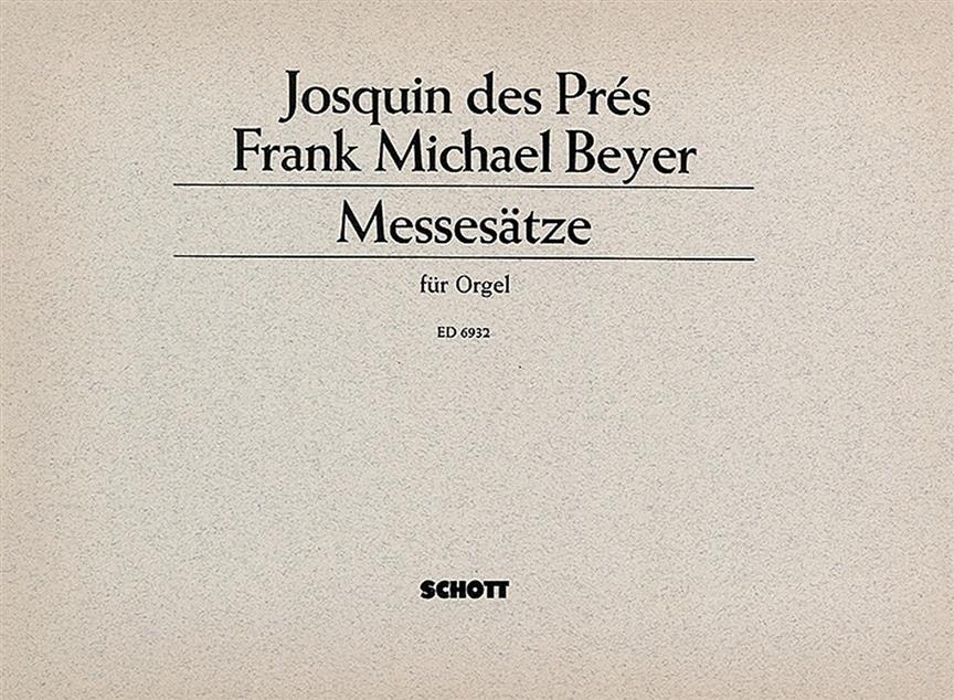 Beyer: Messesätze (Orgel)