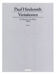 Paul Hindemith: Variationen (Piano)