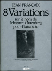 Jean Françaix: Acht Variationen (Piano)
