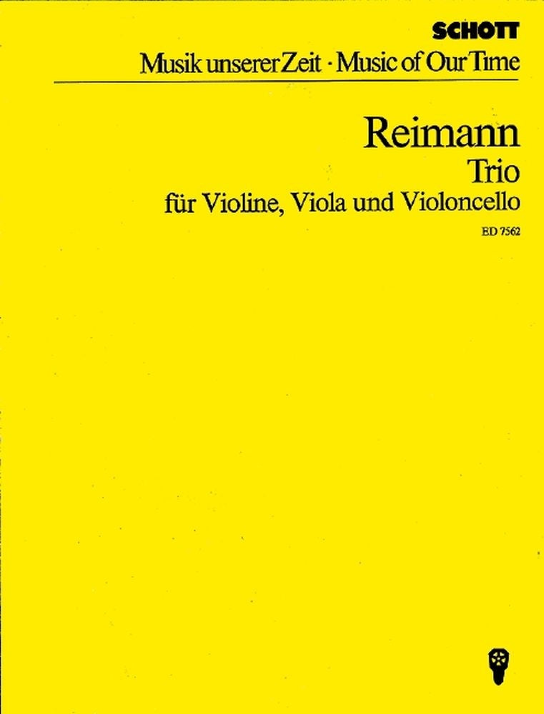 Aribert Reimann: Trio (Strijktrio)