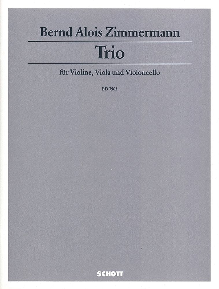 Bernd Alois Zimmermann: Trio (Strijktrio)
