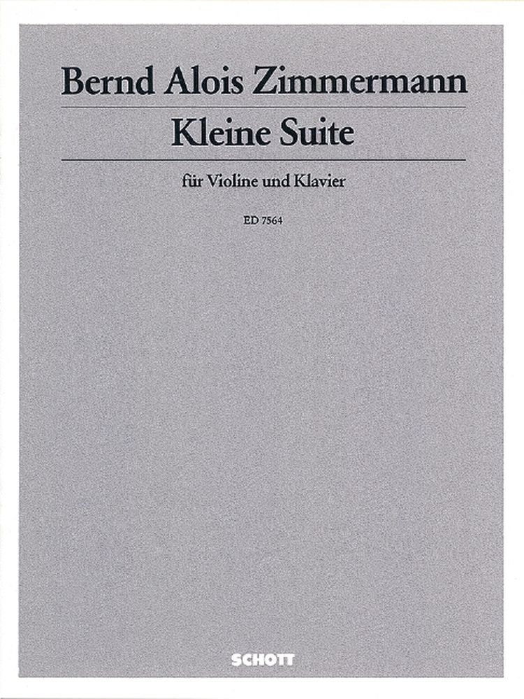 Zimmermann: Kleine Suite (Viool, Piano)