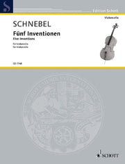 Dieter Schnebel: Fünf Inventionen (Cello)