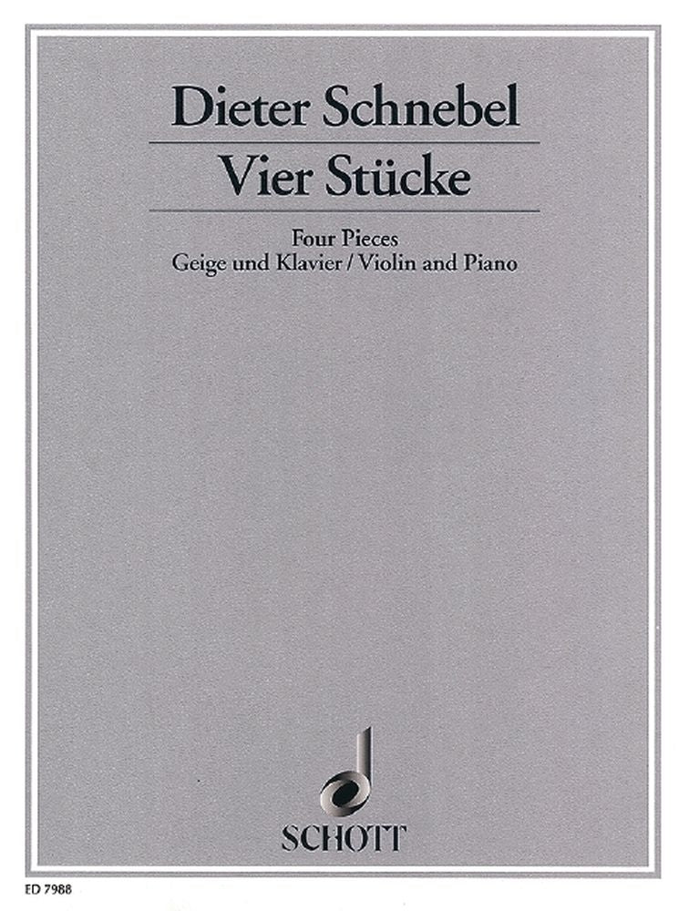 Schnebel: Vier Stücke (Viool, Piano)