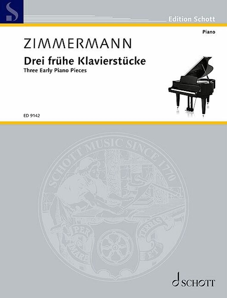 Bernd Alois Zimmermann: Drei frühe Klavierstücke (Piano)