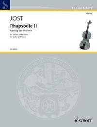 Jost: Rhapsodie II (Viool, Piano)