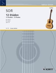 Sor: 12 Etüden op. 29 (Gitaar)