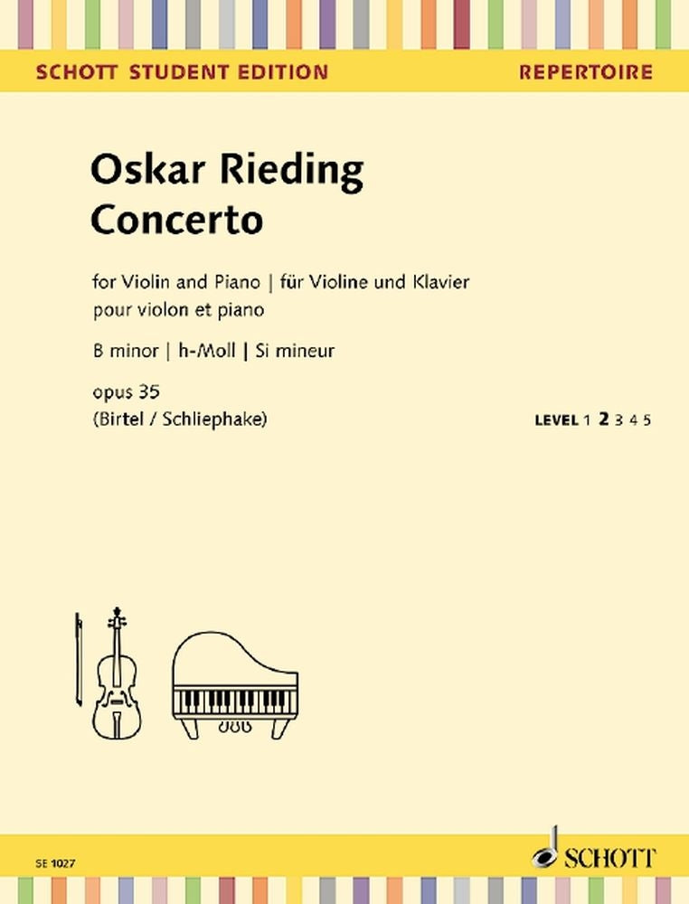 Rieding: Concerto h-Moll h-Moll op. 35 (Viool, Piano)