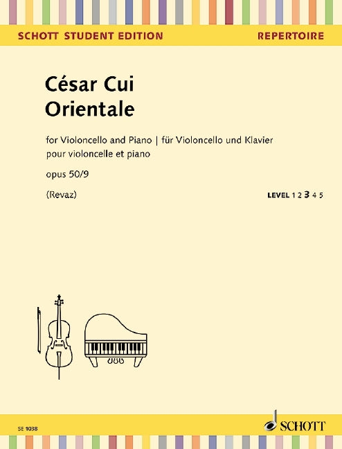 César Cui: Orientale op. 50/9 (Cello, Piano)
