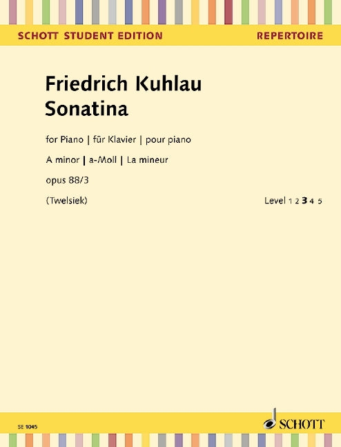 Friedrich Kuhlau: Sonatina a-Moll op. 88/3 (Piano)