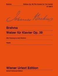 Brahms: Waltzes Op. 39 Version For Two Hands (Piano)