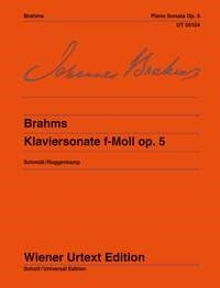 Brahms: Piano Sonata F Minor Op. 5 (Piano)