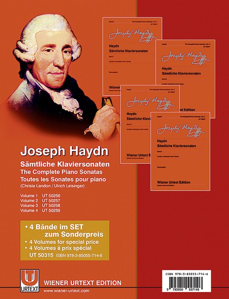 Haydn: Sämtliche Klaviersonaten - Komplettangebot V. 1-4