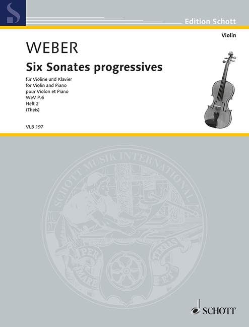 Weber: Six Sonates progressives Heft 2 (Viool, Piano)