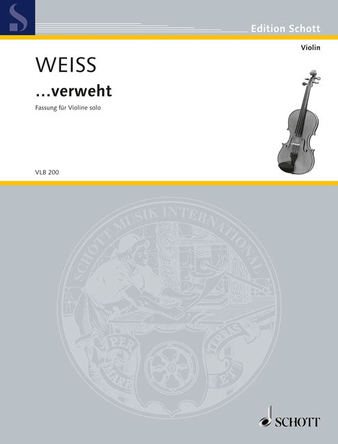 Weiss: verweht (Viool)