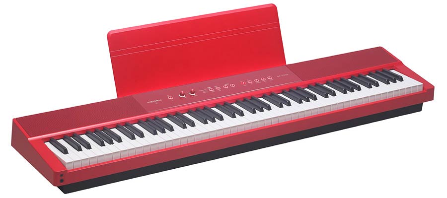 Medeli - SP-C220/RD - digital compact stage piano, 88 keys 3-sensor hammer action, biamped 2 x 13W + 2 x 7W, red