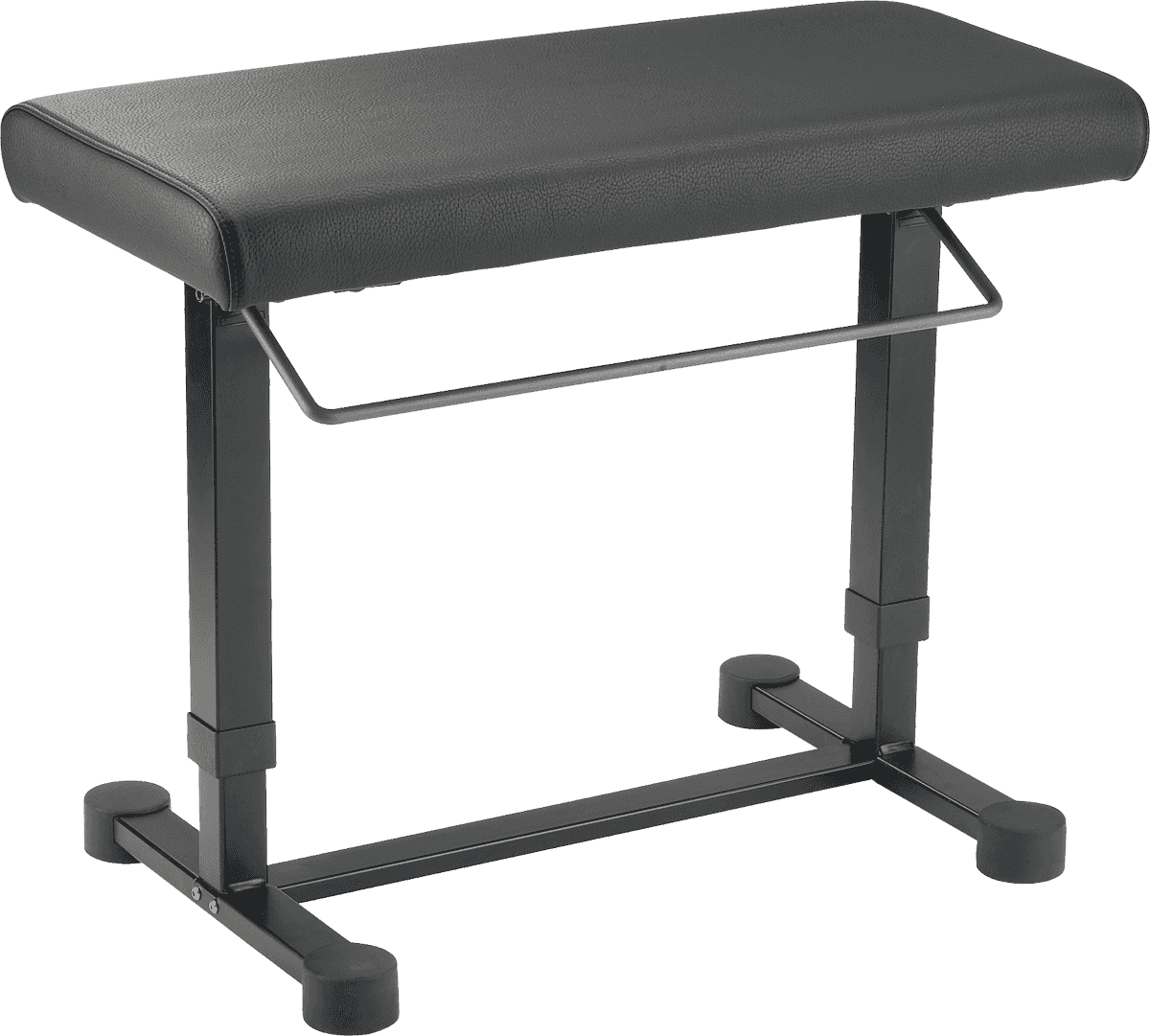 K&M - 14080 - pianobank – Regelbaar met veer. Simili leder