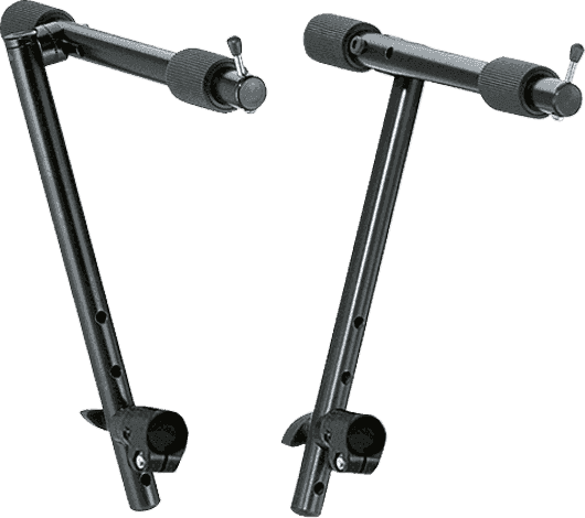 K&M 18941 keyboardstandaard – Regelbare steun voor 2e keyboard