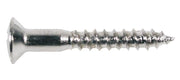 Boston WS-04-C houtschroeven 3,5 x 25 mm 12 stuks chroom