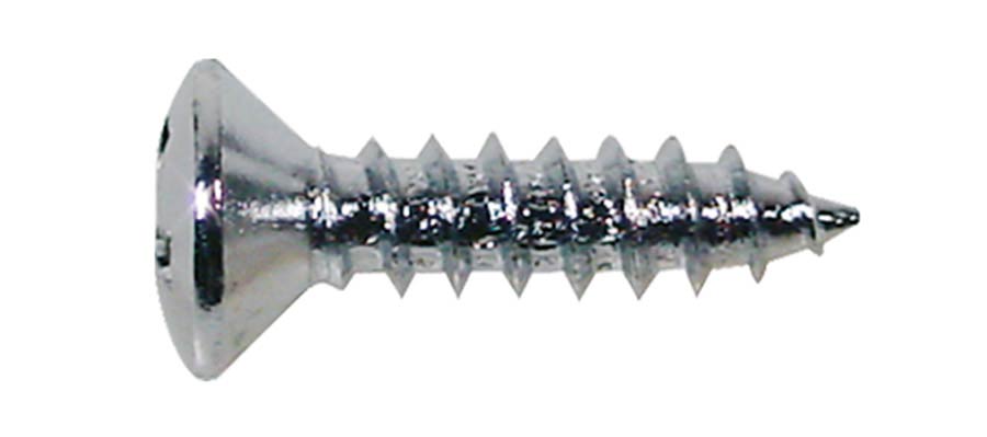 Boston TS-01-C zelftappende schroeven 3 x 12 mm 12 stuks chroom