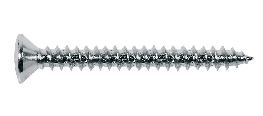 Boston TS-03-C zelftappende schroeven 4 x 45 mm 12 stuks chroom