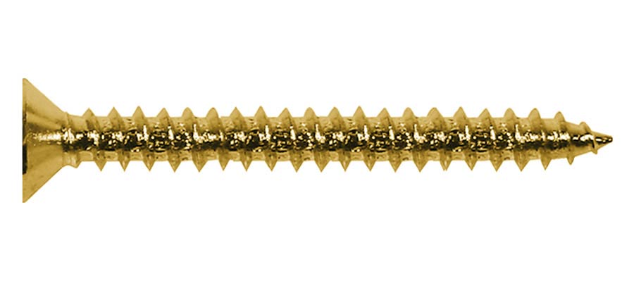 Boston TS-05-G zelftappende schroeven 3,5 x 25 mm 12 stuks goud