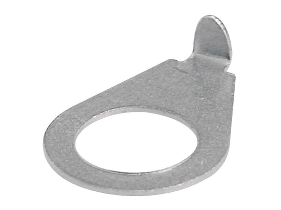 Boston DP-9095-N pointer washers, 6-pack, 90 degrees angled point, 9,5mm hole for inch pots, nickel