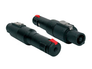 Boston SPKA-50 adaptor, speaker 4-pole female black metal, 6,3mm jack female st.+lock