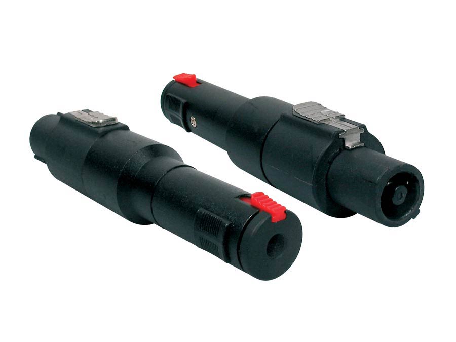 Boston SPKA-50 adaptor, speaker 4-pole female black metal, 6,3mm jack female st.+lock