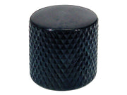 Boston KB-230 dome knob, metal, diam 19,0 x19,0mm, push on, shaft size 6,0mm, black