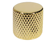Boston KG-230 dome knob, metal, diam 19,0 x19,0mm, push on, shaft size 6,0mm, gold