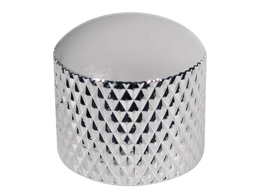 Boston KCH-235 dome knob, metal, diam 19,0 x19,0mm, push on, shaft size 6,0mm, chrome