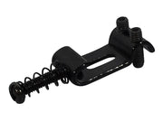 Boston S-145-B brugzadel, metaal, zwart, Stallion, p=10,5, inclusief veer en schroef, 6-pack