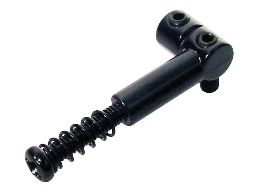 Boston S-150-B brugzadel, metaal, zwart, Stallion, p=10,8, inclusief veer en schroef, 6-pack