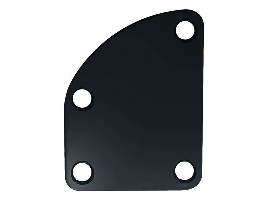 Boston NP-76-B halsplaat, 63,2x50,7mm, for contoured body heel, zwart