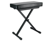 Boston OB-80 keyboardbank, X-model, zwart, leather look zitting (51x25 cm.)