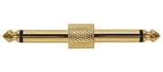 Boston AT-260-G verloop plug, 6,3mm jack male mono, 6,3mm jack male mono, goud metaal